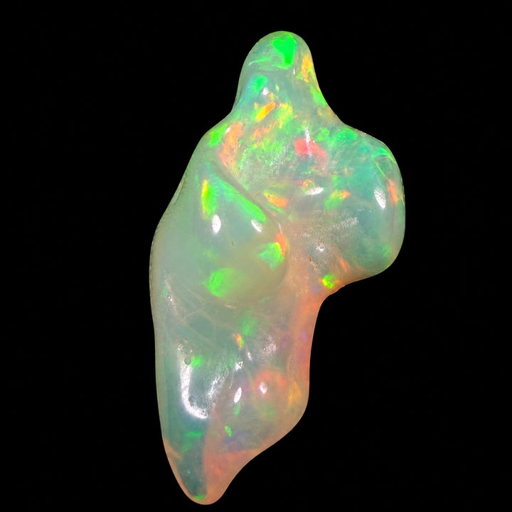 9.55 Ct AAA Quality Natural Ethiopian Welo Opal Nugget Parcel – Neon Green, Fiery Orange & Cherry Red Fire – Ribbon Rolling Flash Pattern – AAA Collector Grade